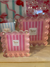 Load image into Gallery viewer, Mini (little moments) square acrylic scalloped picture frames (2.5 x 2.5)