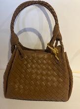 Load image into Gallery viewer, Waverly handbags with Woven Detail with Short Handle and crossbody Strap included