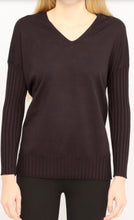 Load image into Gallery viewer, V-neck Boyfriend Knit Sweater in Various Colors
