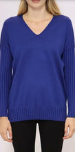 Load image into Gallery viewer, V-neck Boyfriend Knit Sweater in Various Colors