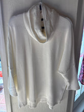 Load image into Gallery viewer, Toni Cowl Neck 3/4 Sleeve Top with Buttons in The back