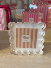 Load image into Gallery viewer, Mini (little moments) square acrylic scalloped picture frames (2.5 x 2.5)