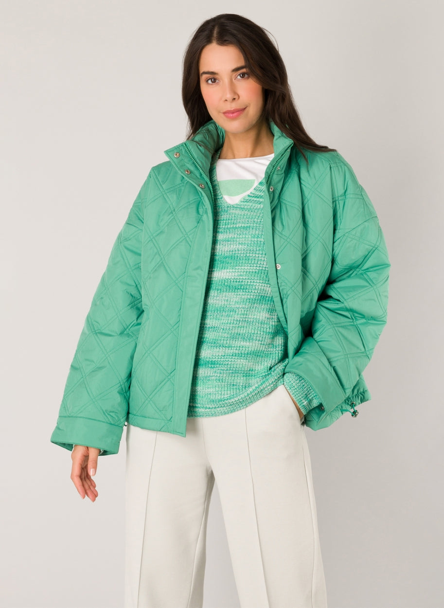 Fenneke Quilted Spring Green Jacket – Christy M Boutique 6700