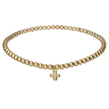 Load image into Gallery viewer, Holy Cross Gold Beaded Bracelets
