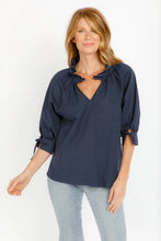 Load image into Gallery viewer, Best Selling Eloise Top with Ruffle Neck and 3/4 Sleeves