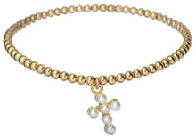 Load image into Gallery viewer, Holy Cross Gold Beaded Bracelets