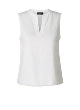 Load image into Gallery viewer, Tristen Sleeveless V Neck Linen Top
