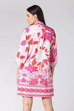 Load image into Gallery viewer, Ava Neon Pink Floral Dress