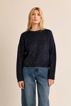 Load image into Gallery viewer, Lilly Knitted Navy Iridescent Sweater