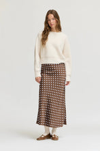 Load image into Gallery viewer, Molly Polka Dot long Skirt (black or brown)