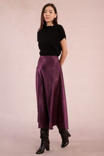 Load image into Gallery viewer, Elisa Dark Shimmer Long Straight Skirt
