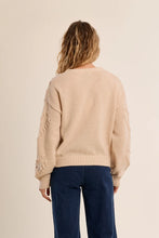Load image into Gallery viewer, Violet Sweater with Gold Details