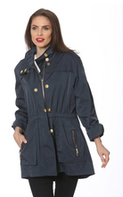Load image into Gallery viewer, Ciao Milano Water Resistant Tess Jacket - Navy