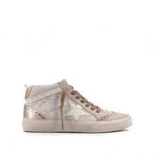 Load image into Gallery viewer, The Serena Sneaker - High Top Tan and Cream Star