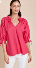 Load image into Gallery viewer, Best Selling Eloise Top with Ruffle Neck and 3/4 Sleeves