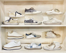 Load image into Gallery viewer, The Mia Sneaker White & Off white with imprinted Star