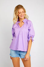 Load image into Gallery viewer, Best Selling Eloise Top with Ruffle Neck and 3/4 Sleeves