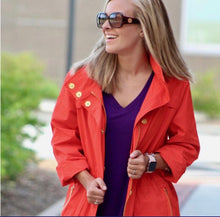Load image into Gallery viewer, Ciao Milano Anna Waterproof Jacket (Tess Style) Hermes Orange