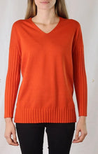 Load image into Gallery viewer, V-neck Boyfriend Knit Sweater in Various Colors