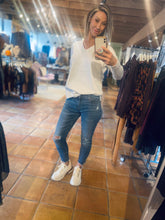 Load image into Gallery viewer, V-neck Boyfriend Knit Sweater in Various Colors