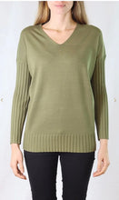 Load image into Gallery viewer, V-neck Boyfriend Knit Sweater in Various Colors