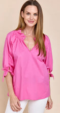 Load image into Gallery viewer, Best Selling Eloise Top with Ruffle Neck and 3/4 Sleeves