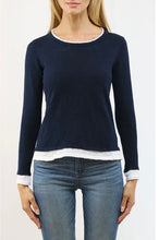 Load image into Gallery viewer, Evelyn Crewneck lightweight Cotton Linen Blend Top
