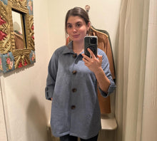 Load image into Gallery viewer, Jake Faux Suede Button up Swing Jacket
