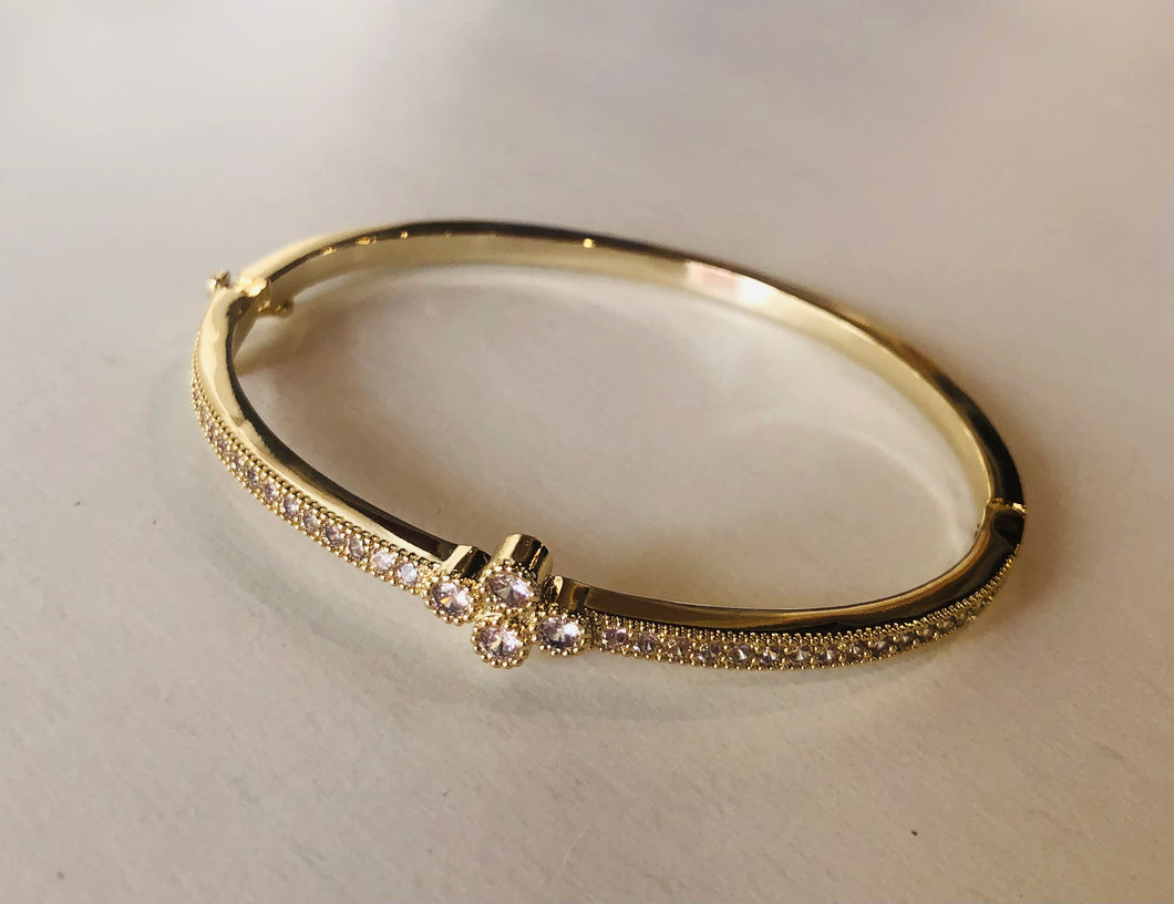 Clove CZ Bangle Bracelet