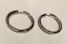 Load image into Gallery viewer, Circa CZ 1.5&quot; Hoop Earring
