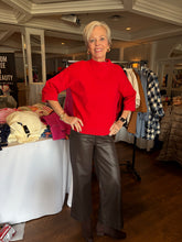 Load image into Gallery viewer, Mercedes Mock Turtle Neck 3/4 Sleeve Sweater
