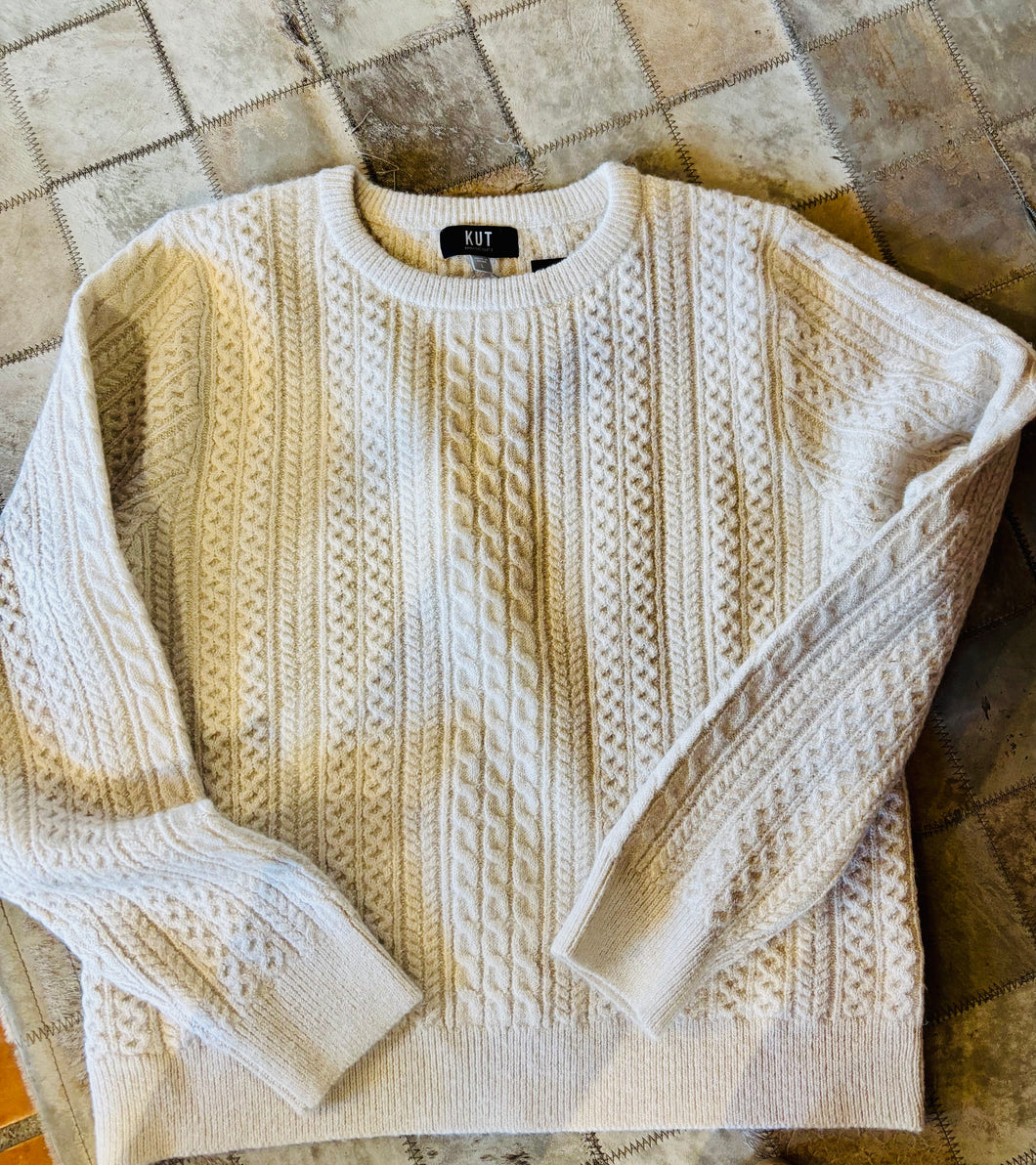 Emerson Off white Crew Neck Sweater