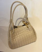 Load image into Gallery viewer, Waverly handbags with Woven Detail with Short Handle and crossbody Strap included
