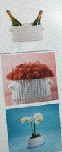 Load image into Gallery viewer, White Ceramic Faux Bamboo Center Piece/Wine Bucket
