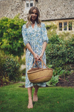 Load image into Gallery viewer, Brooks Cotswolds Scallop Midi Dress with tie sash
