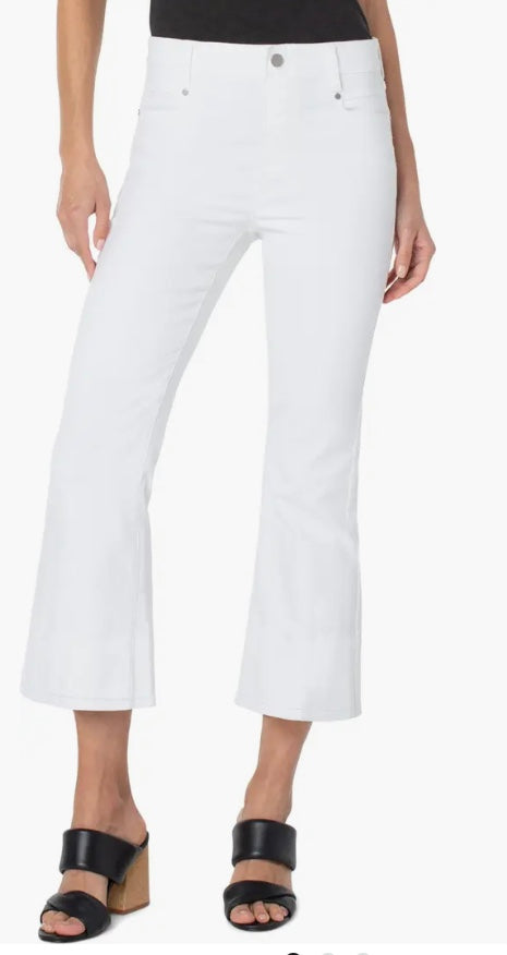 Gina White Gia Glidder Crop Flare Pant