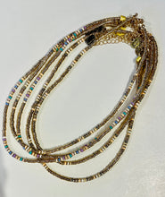 Load image into Gallery viewer, The Alley Necklace in Assorted beaded 15&quot; Gold Necklaces with 2&quot; extender
