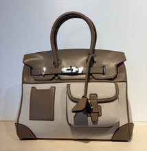 Load image into Gallery viewer, Harold Canvas with Leather Front pocket Handbag
