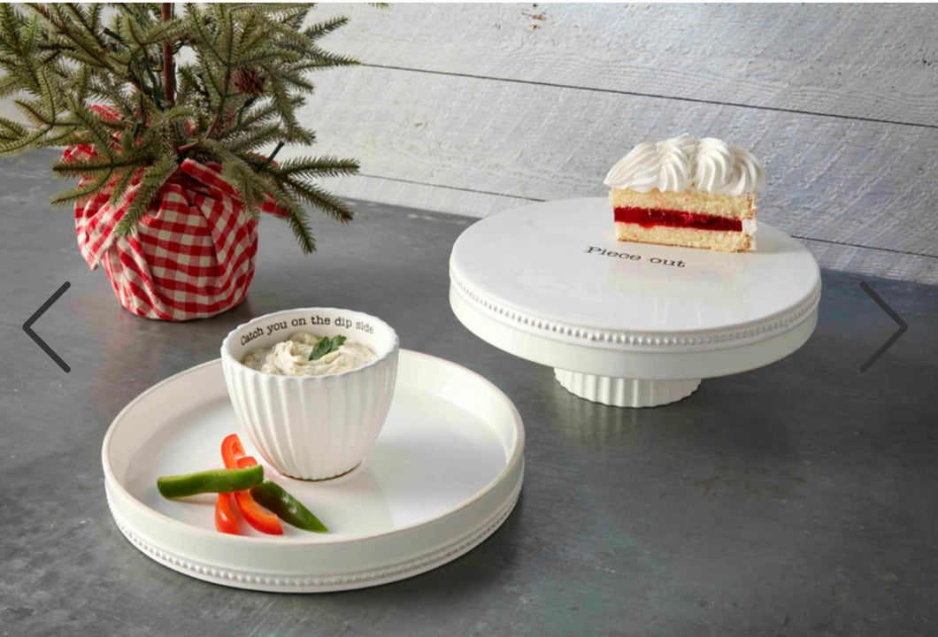 Chip and Dip Reversible Pedestal Set