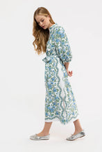 Load image into Gallery viewer, Brooks Cotswolds Scallop Midi Dress with tie sash
