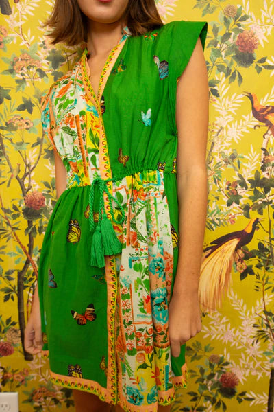 Adeline Green Butterfly Dress