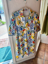 Load image into Gallery viewer, The Leah Lemon Print Short Dress with V Neck
