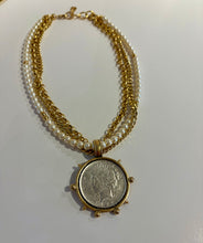Load image into Gallery viewer, Nova 3 Strand Coin Necklace
