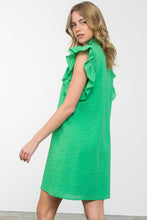 Load image into Gallery viewer, Geraldine Green Sleevless Textured Dress
