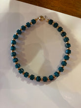 Load image into Gallery viewer, Malon Square Beaded Necklace with Gold balls
