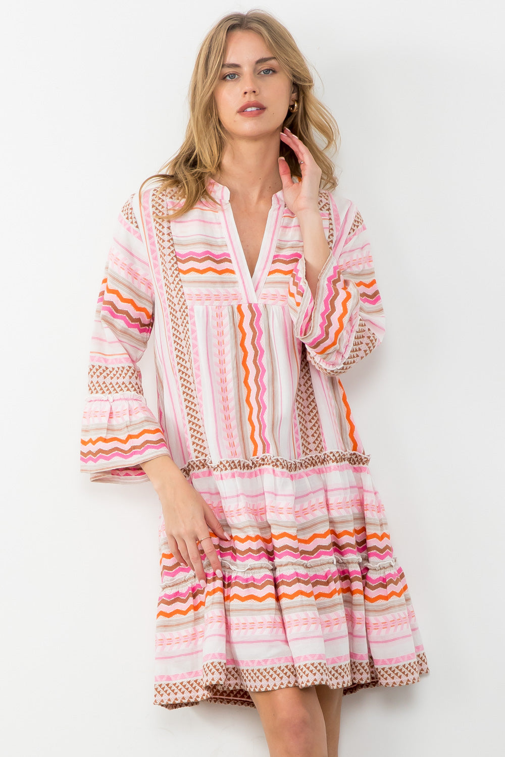 Luca aztec Print Dress