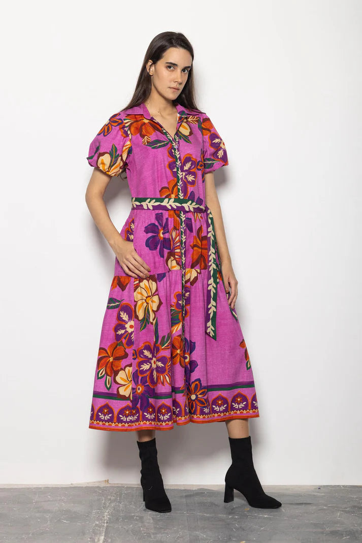Della Mauve Blossom Dress