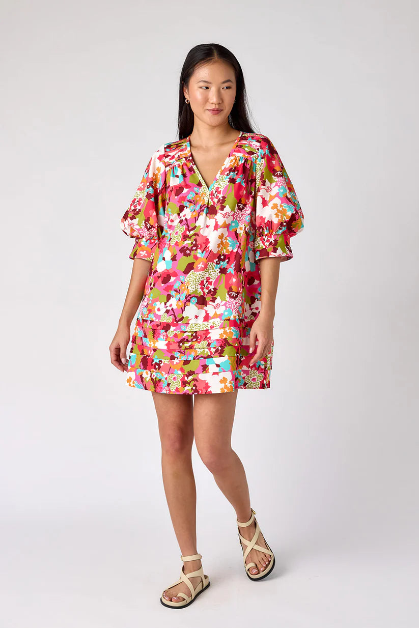 Elaine Cosmos Print Dress