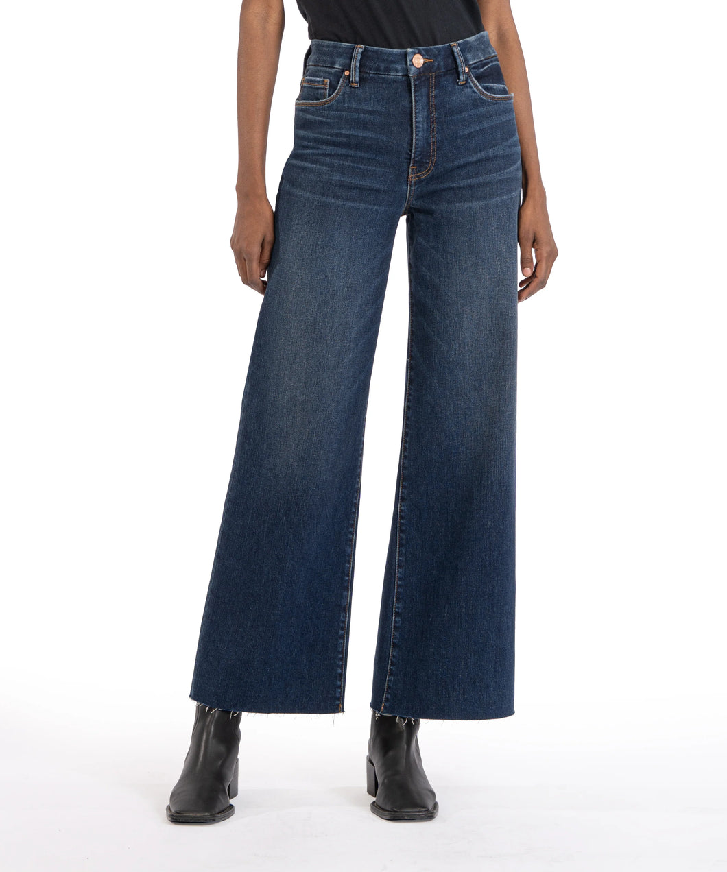 Meg Exhibited Dark Stone High Rise Fab Ab Jean