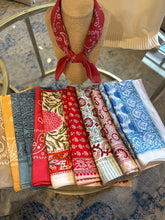 Load image into Gallery viewer, Wild Assorted Pattern Hand Dyed Cotton Scarves/Bandanas
